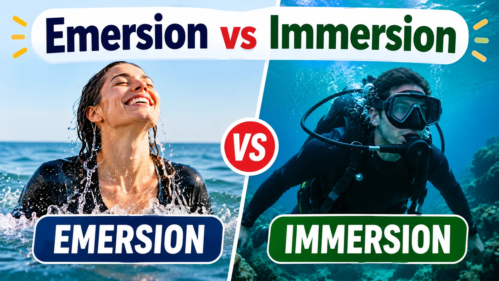 Emersion vs Immersion
