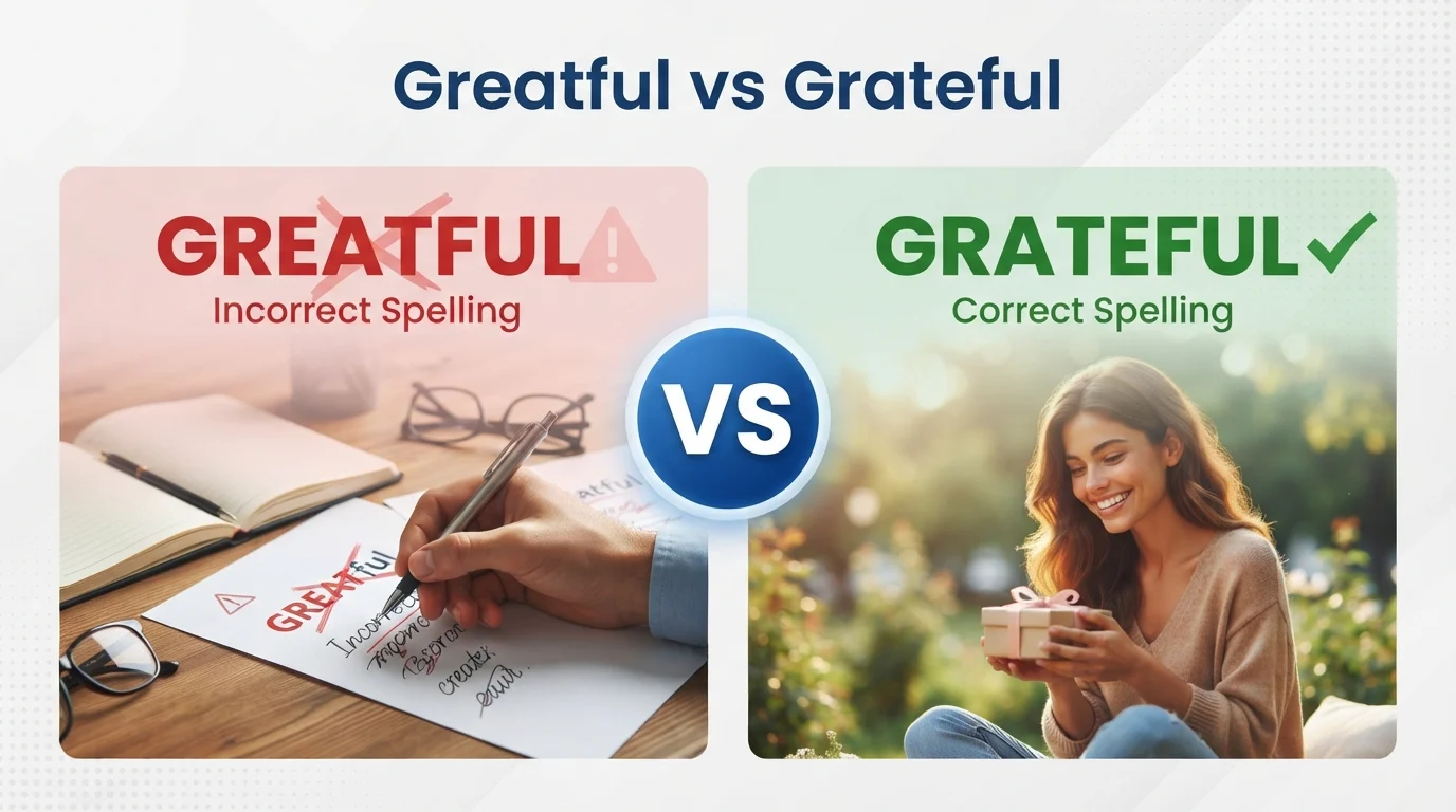 Greatful vs Grateful