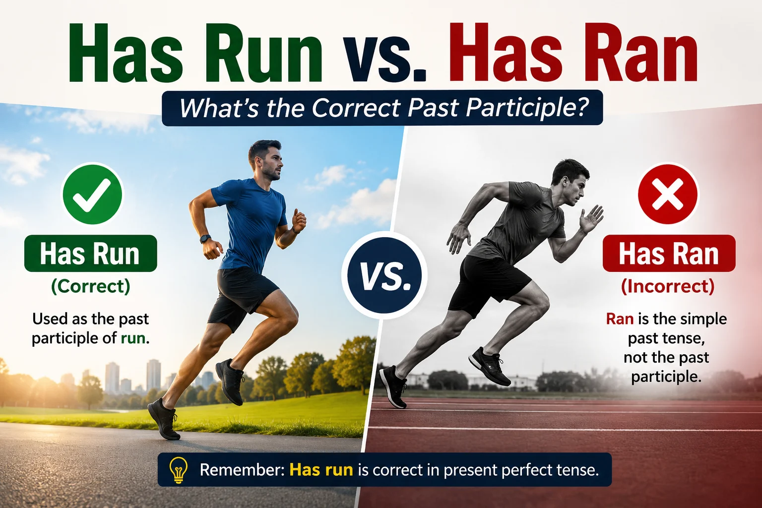 Has Run vs. Has Ran