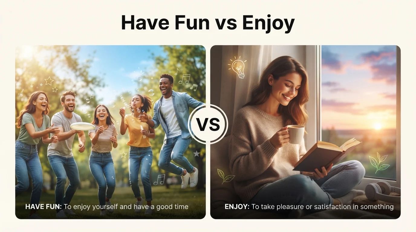 Have Fun vs Enjoy