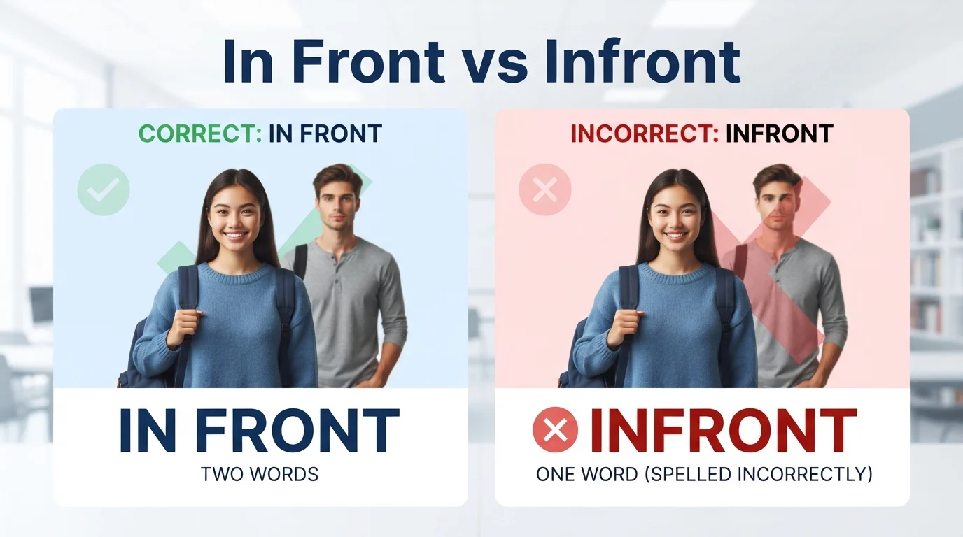 In Front vs Infront