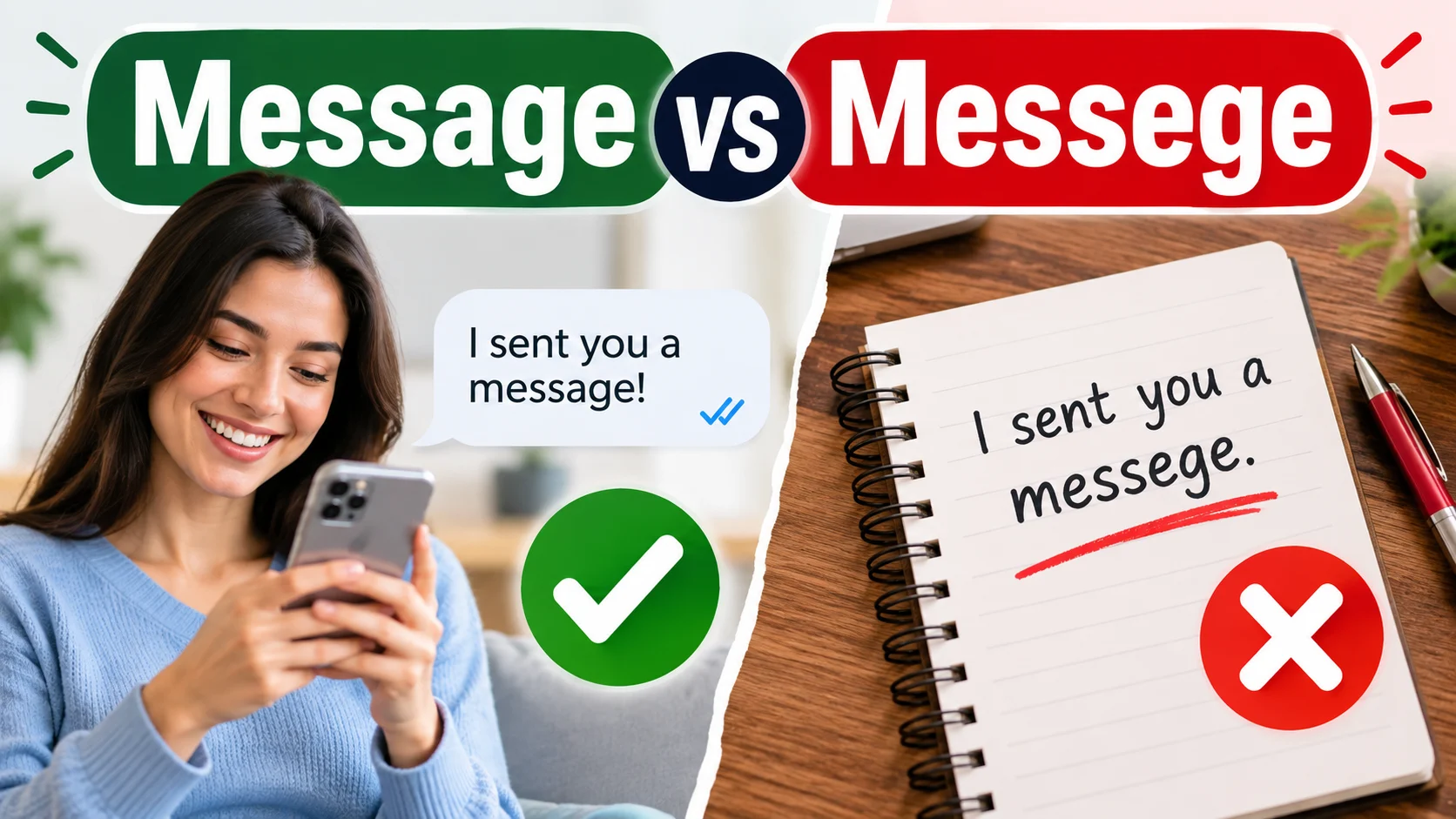 Message vs Messege
