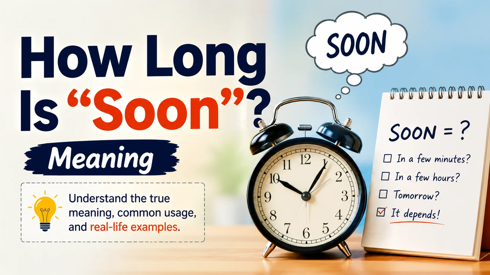 How Long Is “Soon”? Meaning