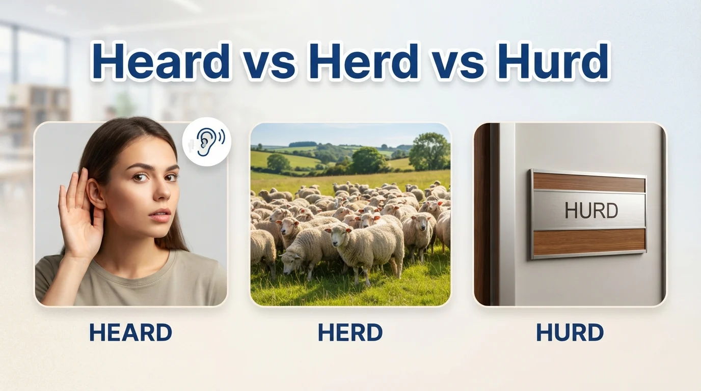 Heard vs Herd vs Hurd