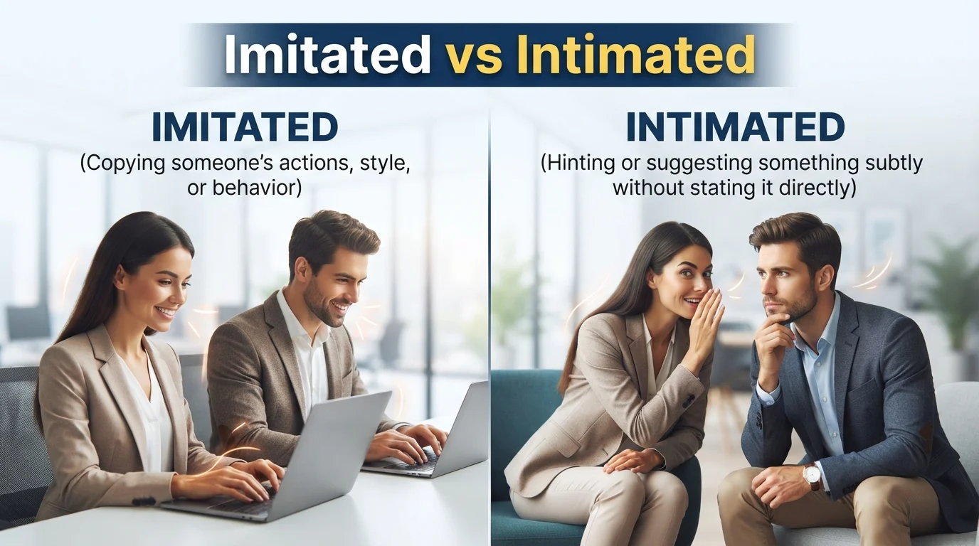 Imitated vs Intimated