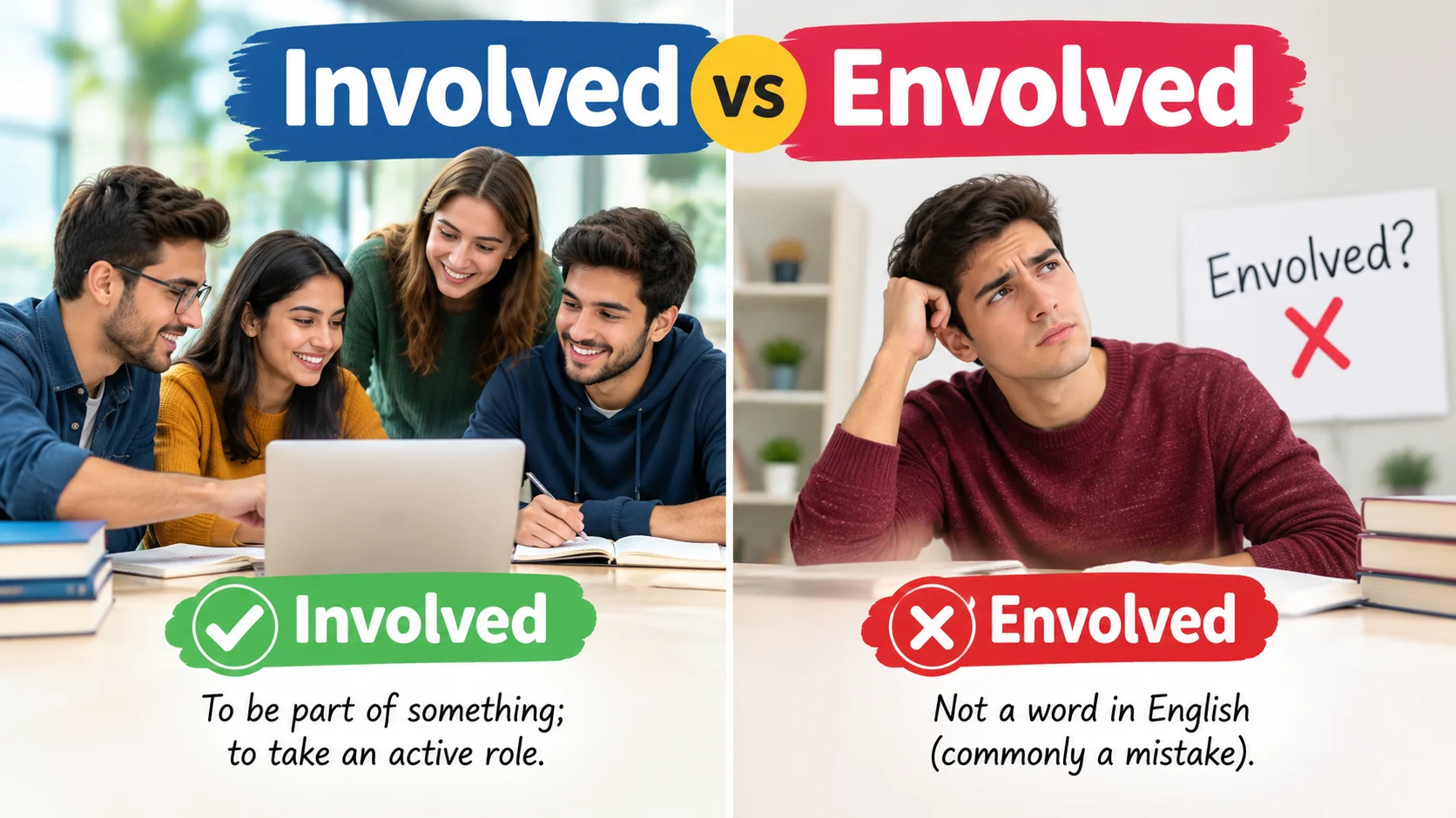 Involved vs Envolved