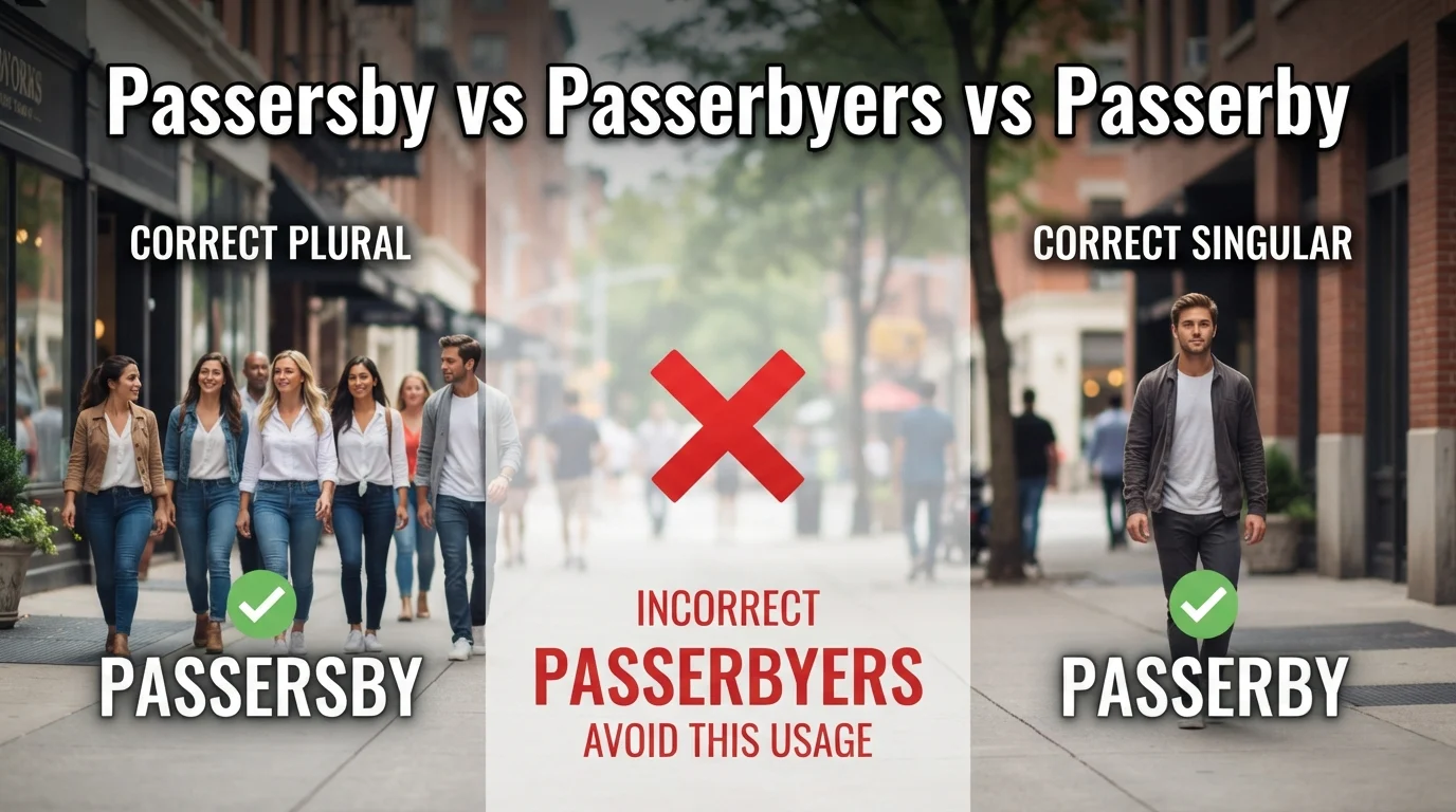 Passersby vs Passerbyers vs Passerby