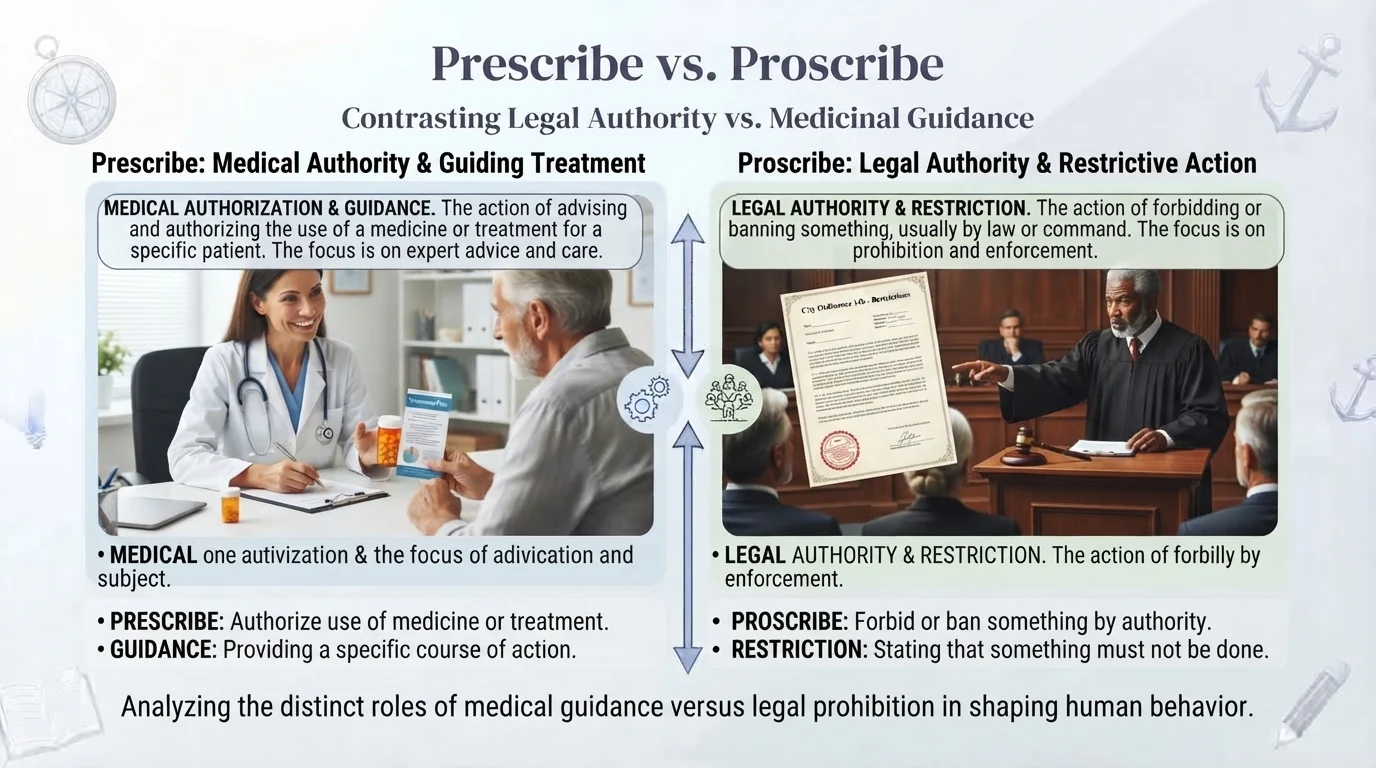Prescribe vs Proscribe