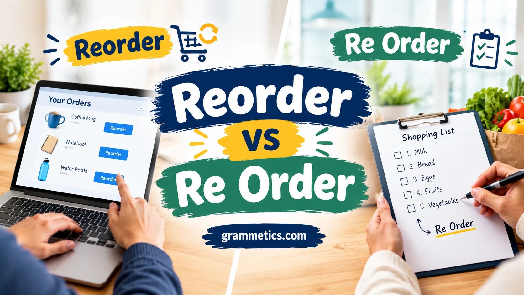 Reorder vs Re Order