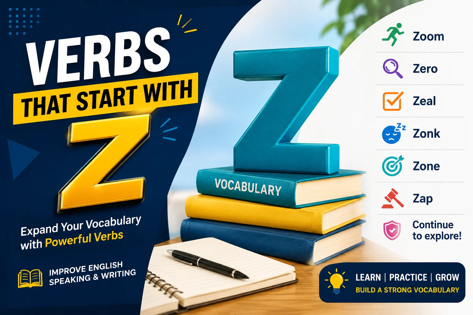 Verbs That Start With Z