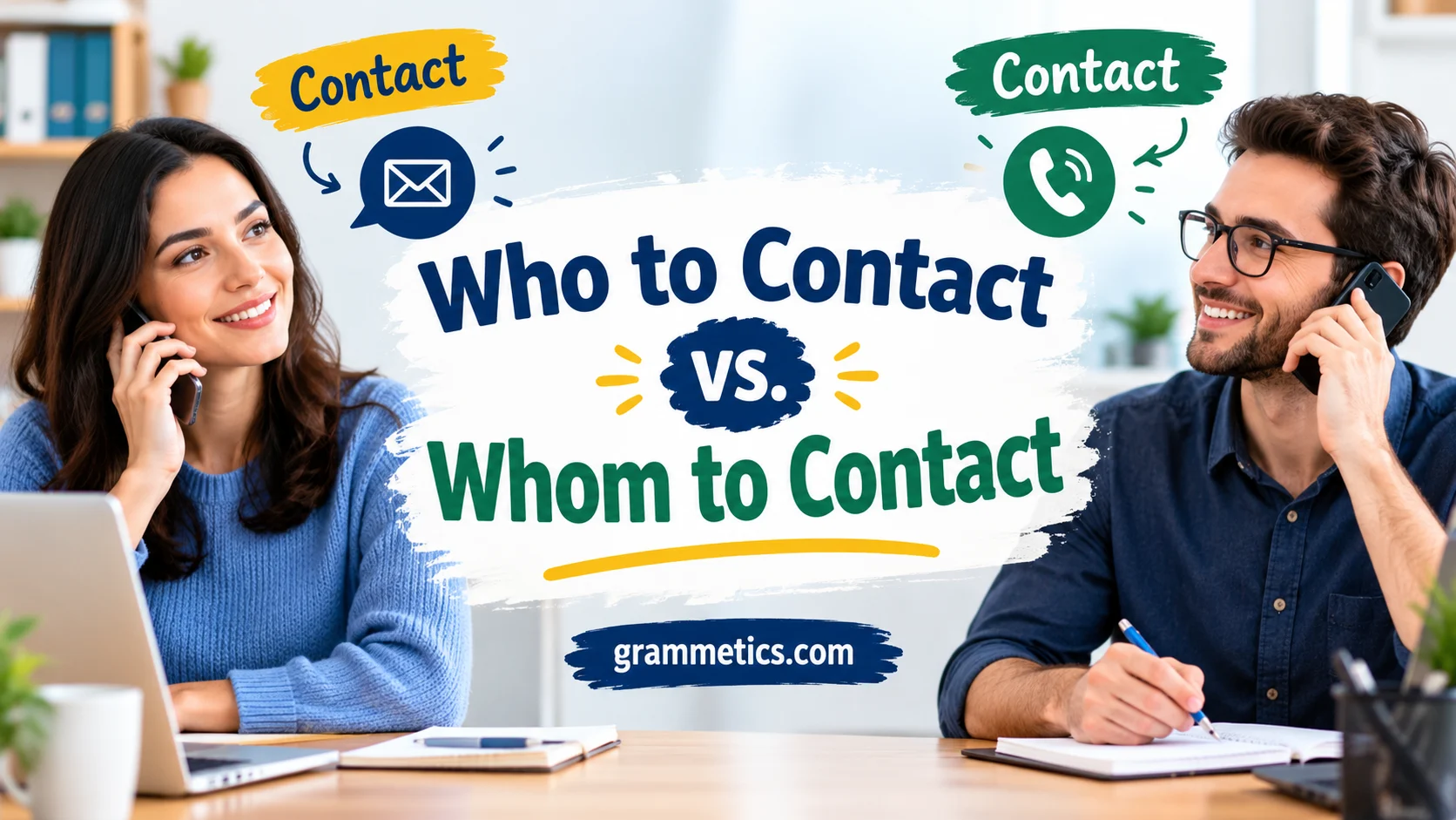 Who to Contact vs. Whom to Contact