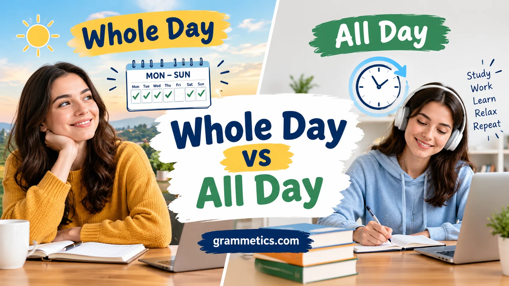 Whole Day vs All Day