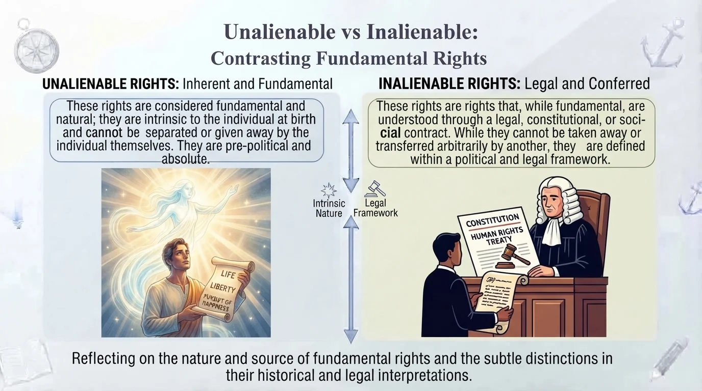Unalienable vs Inalienable